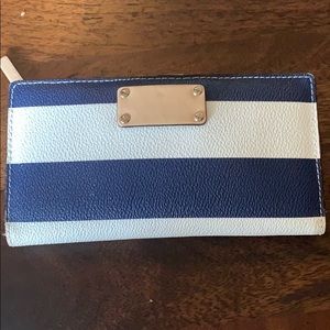 Kate Spade Navy and White Wallet